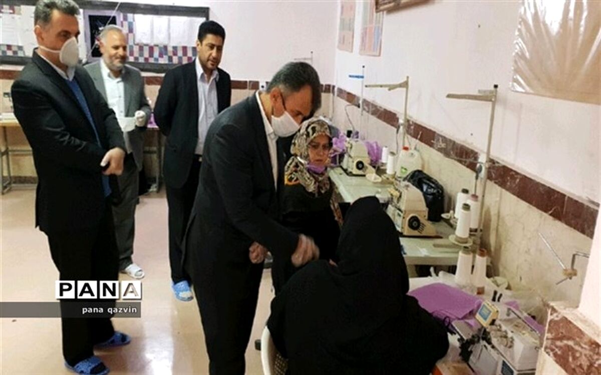 تولید ماسک و اقلام بهداشتی در 15 هنرستان قزوین