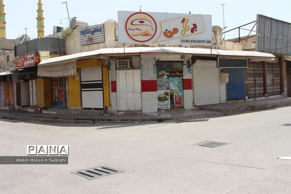 بازار بوشهر همچنان تعطیل است