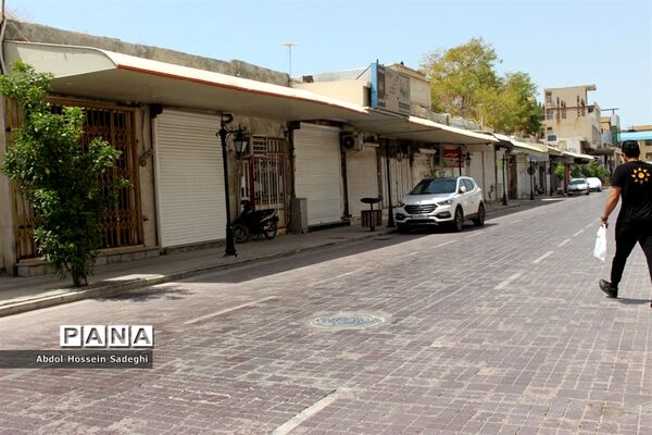 بازار بوشهر همچنان تعطیل است