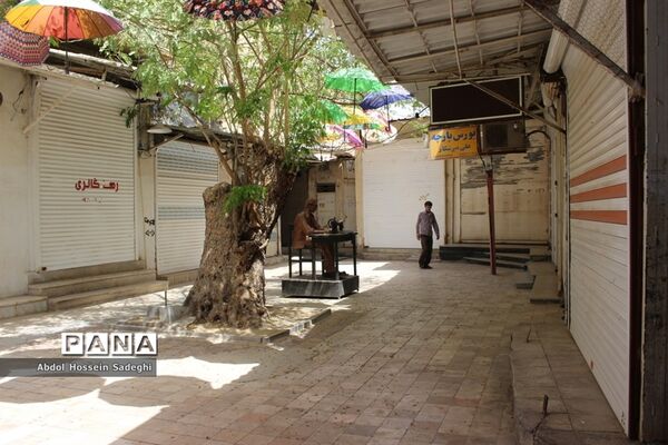 بازار بوشهر همچنان تعطیل است
