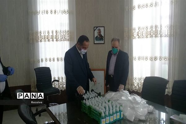 تولید ماسک و محلول ضدعفونی در مدارس فارس
