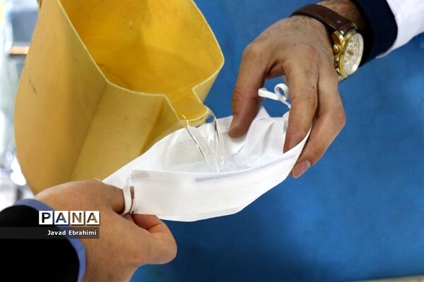 تولید ماسک در آموزشگاه ایثارگران ناحیه 4 مشهد