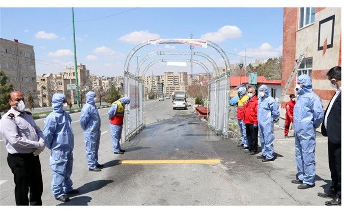 ابداع  سامانه تونل  ضدعفونی با ازن در تبریز