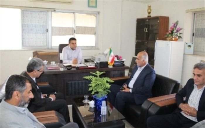 دیدار سرپرست اداره آموزش و پرورش منطقه سعدآباد  با  سرپرست بخشداری منطقه
