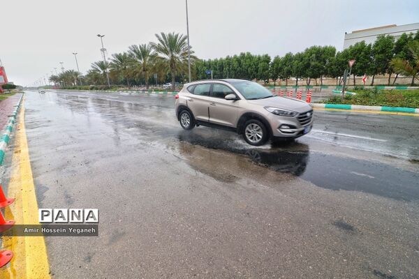 طراوت بهاری باران در روزهای کرونایی کیش