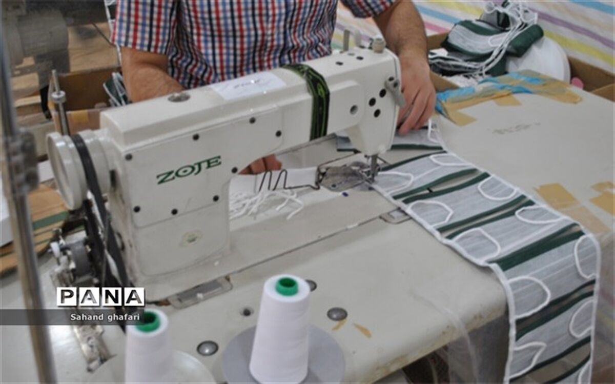 تبدیل کارگاه پوشاک به تولیدی ماسک در شهرستان میانه