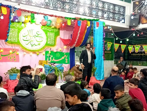 تکیه حسینی غرق در شادی علوی