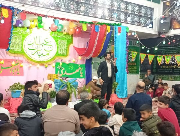 تکیه حسینی غرق در شادی علوی