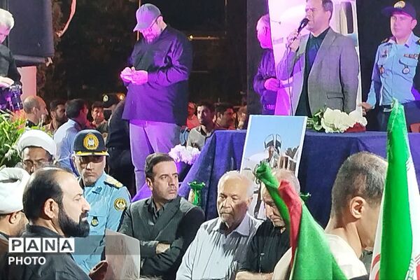 تشییع پیکر خلبان شهید مجید کاظمی در شیراز