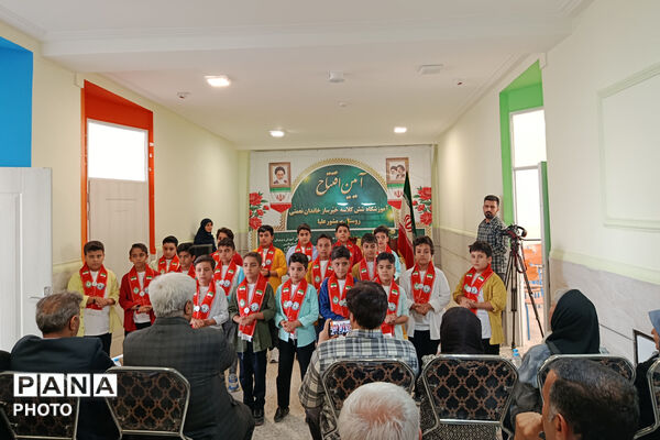 افتتاح آموزشگاه شش کلاسه خیرساز در روستای برمشور علیا