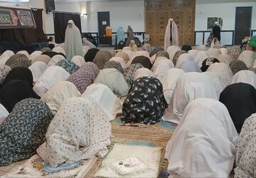 آخرین روز اعتکاف دانش‌آموزان ساوجبلاغ در مسجد الغدیر