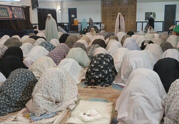 آخرین روز اعتکاف دانش‌آموزان ساوجبلاغ در مسجد الغدیر