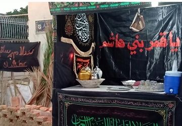 موکب نوجوانان پسر شهر حبیب‌آباد با نام حضرت رقیه(س)