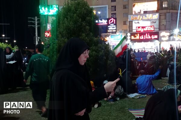 راهپیمایی شبانه مردم رباط‌کریم