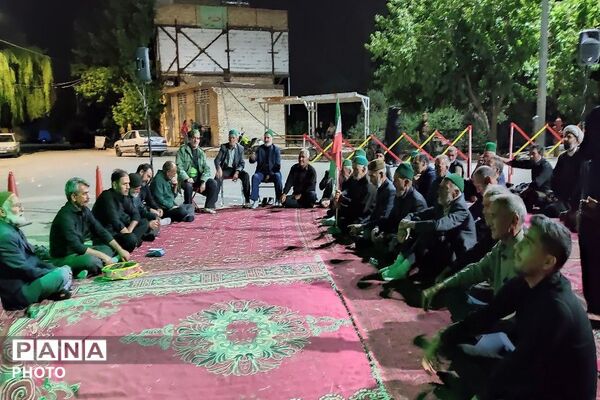 مراسم عزاداری ششمین شب از ماه محرم الحرام در حسینیه شهدای شهر بار