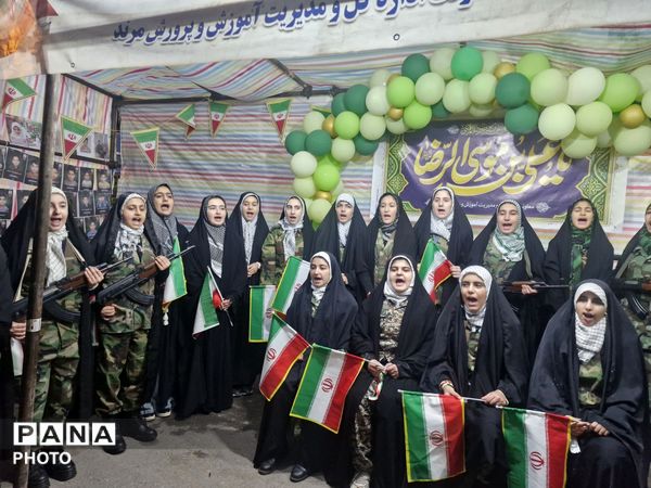 جشن میلاد امام رضا(ع) در غرفه آموزش‌وپرورش مرند