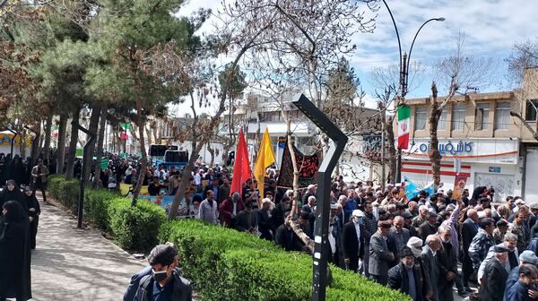 مردم شهرستان چناران با حضور گسترده در راهپیمایی روز قدس