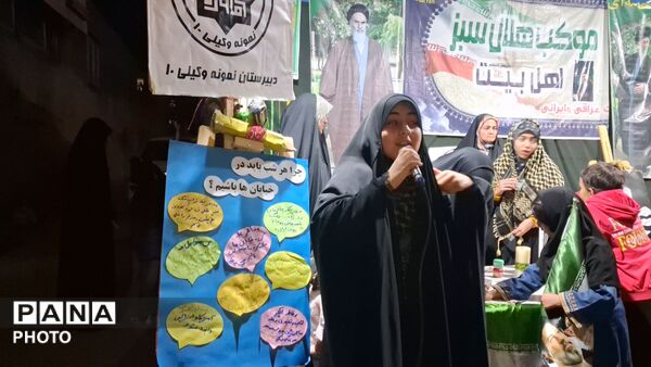 موکب فرهنگی دبیرستان نمونه وکیلی ۱۰ در حسینیه فضل نیشابور
