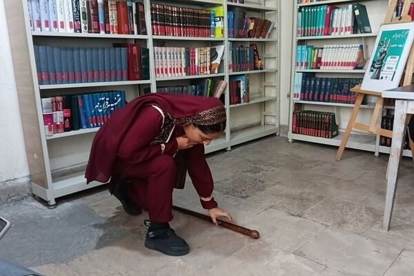 محفل «مام وطن» با طنین شاهنامه‌خوانی در کتابخانه مرکزی علامه امینی شهرستان قدس