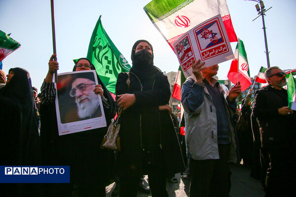 راهپیمایی محکومیت اقدامات تروریستی آمریکا و رژیم صهیونیستی علیه ملت ایران