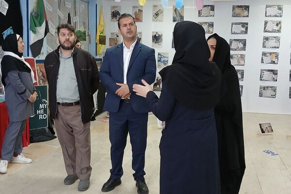 نمایشگاه غزه در مدرسه شهدای گمنام شهر پرند