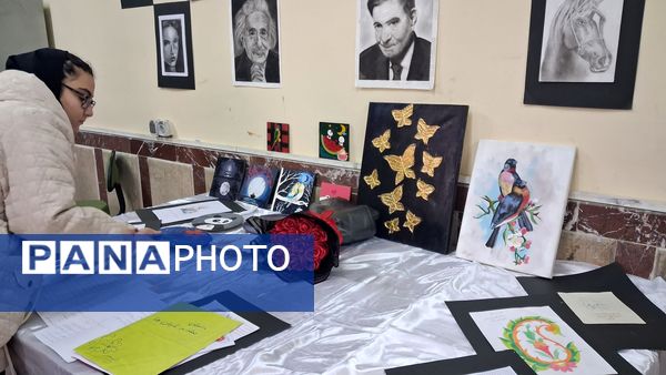 نمایشگاه هنری مدرسه شهید مدرس تبریز