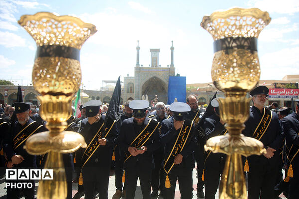 مراسم سالروز شهادت امام جواد(ع) در حرم بانوی کرامت
