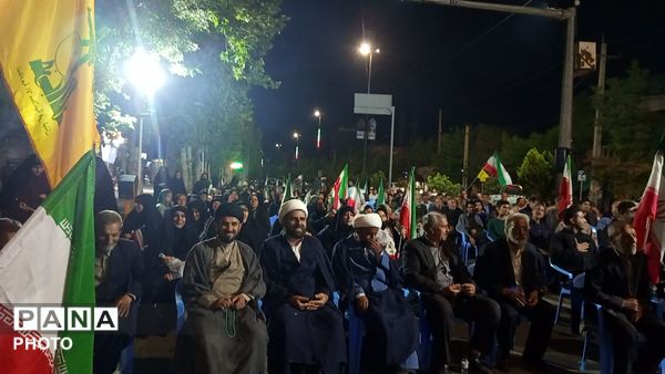 حضور پرشور مردم کامیاران در حمایت از جمهوری اسلامی ایران 