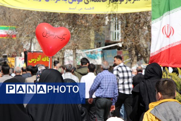 حضور پرشور مردم شهرستان سملقان در راهپیمایی روز قدس
