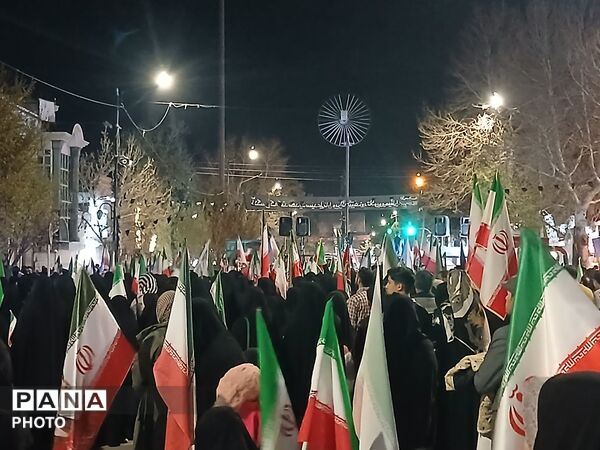مراسم تشییع دو شهید شهرک صنعتی خیام زبرخان در حسینیه امام نیشابور 