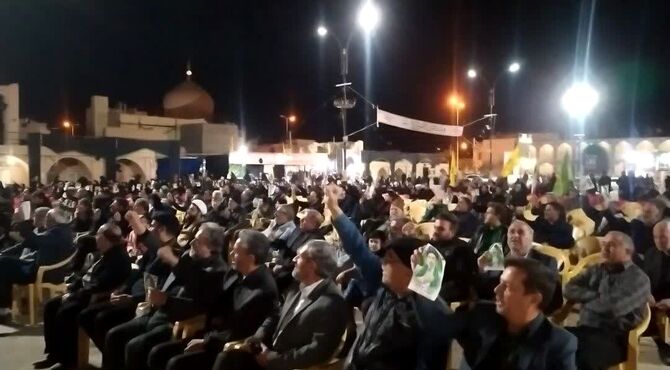 بیعت مردم شهرستان زارچ با سومین رهبر انقلاب 