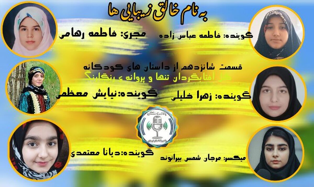 پروانه رنگارنگ و گل آفتابگردان