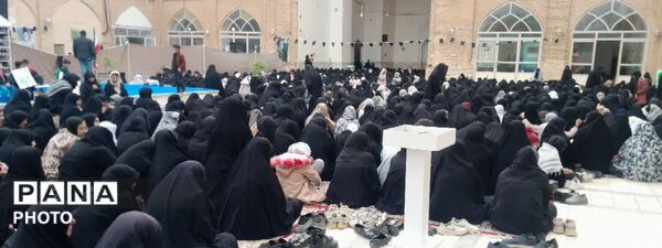 حضور هیئت دختران حاج قاسم دهنو در مراسم روز قدس خلیل آباد 