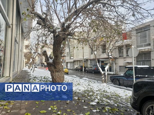 بارش اولین برف پاییزی و تعطیلی مدارس و ادارات استان خراسان رضوی