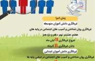 آغاز طرح ملی غربالگری دانش‌آموزان از فردا