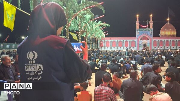 برگزاری مراسم شب هفتم محرم در روستای حاجی آباد