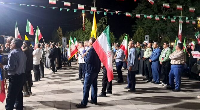 نود و دومین اجتماع گسترده مردمی در چهارباغ