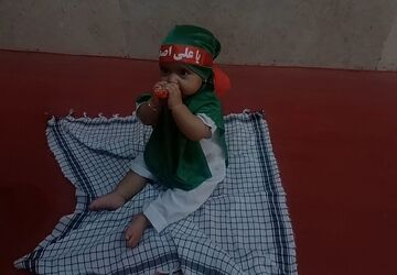 نجوای مادران محلاتی با طفل شش‌ماهه کربلا