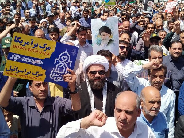 با هدف محکومیت جنایات رژیم کودک کش اسرائیل راهپیمایی جمعه خشم در کاشمر برگزار شد