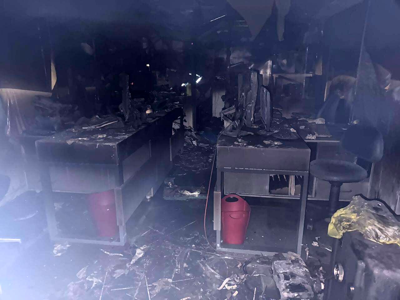 حریق در یک مغازه و مهمانسرا در خیابان سعدی تهران