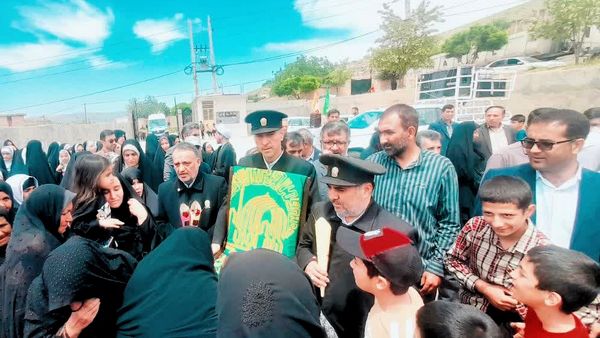 ورود پرچم متبرک حرم رضوی به شهرستان مارگون