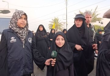 حضور کودکان و نوجوانان در پیاده‌روی اربعین