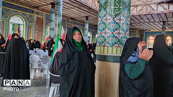 مراسم گرامیداشت چهلم امام شهید در گلزار شهدای  شهر بار نیشابور-۱