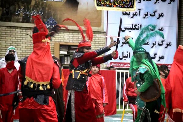 آیین تعزیه‌خوانی واقعه عاشورا در شهر اهرم تنگستان