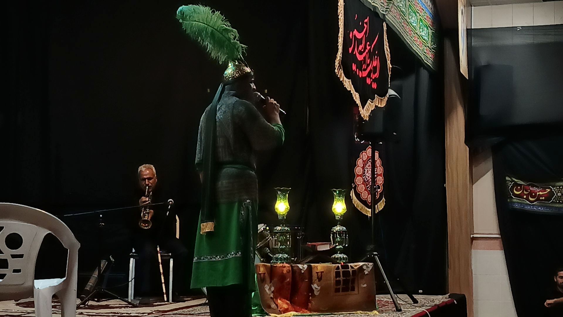 مراسم شب نهم محرم در هیئت فرهنگیان  نیشابور