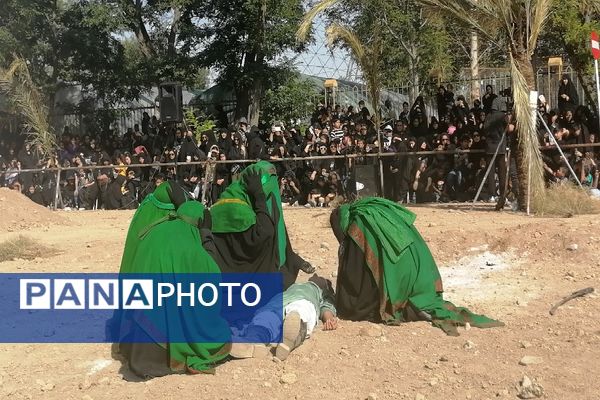 مراسم آیینی خیمه سوزان سنت هرساله مردم مشهد