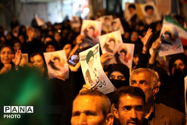  ادای احترام به ارتحال رهبر معظم انقلاب در شهرستان لنده 