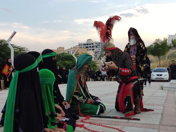 مراسم نمادین اربعین و سوگواری حضرت اباعبدالله الحسین(ع)