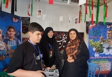 انگشتر یادگار پدر شهید، زینت دستان کوچک‌ترین خادم موکب