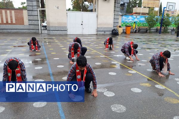 مانور زلزله در دبستان معارف 6 ناحیه 3